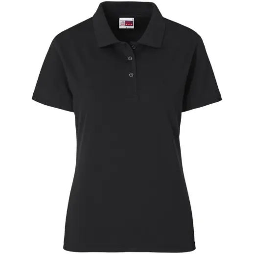 Ladies Prima Stretch Golf Shirt Black Front